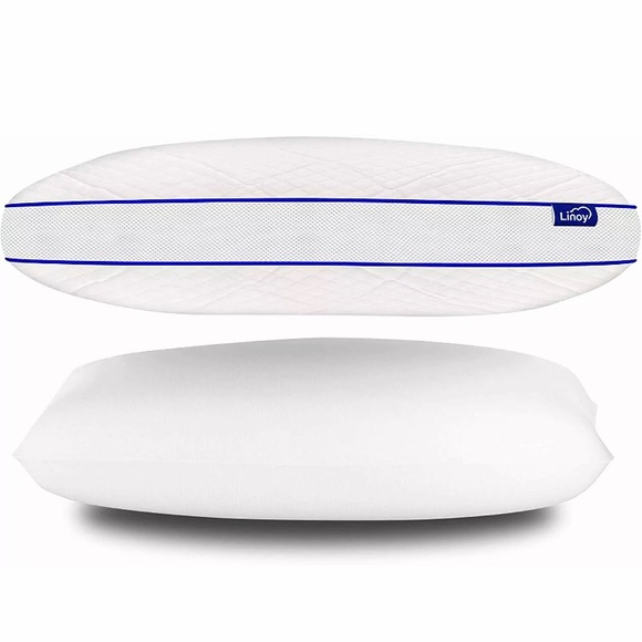 Queen Ventilated Gel Infused Memory Foam Pillow - Picture 3 of 4